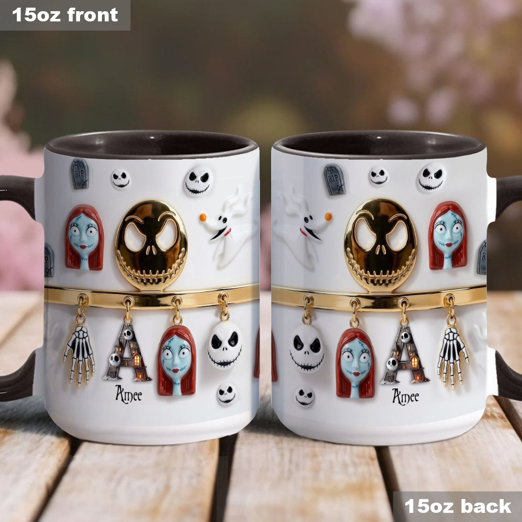 Personalized Spooky Character Mug Custom Name Gift for Movie Fans