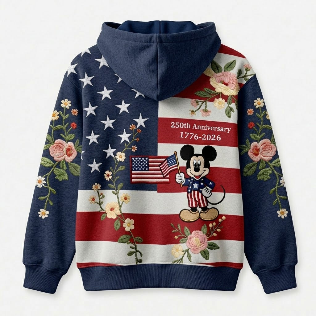 Personalized Independence Day AOP Shirt with Mickey Mouse Gift for Movie Fans