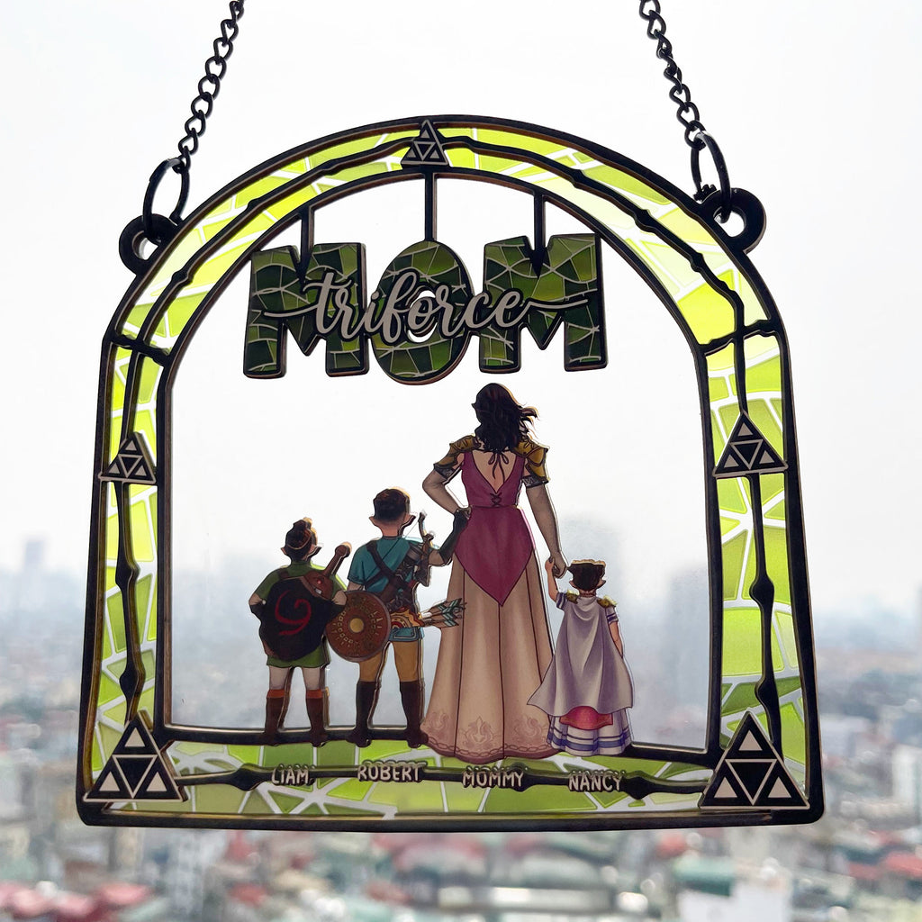 Personalized Zelda Mom Suncatcher Gift for Wife, Home Decor