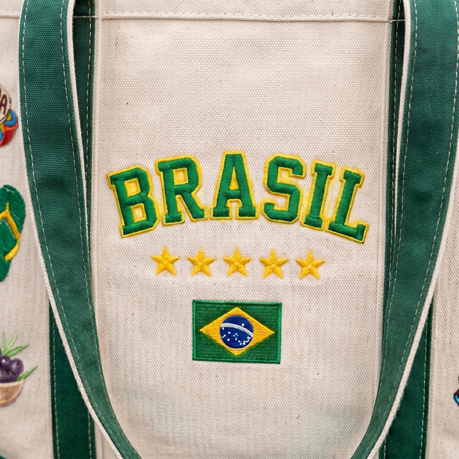 Personalized Embroidery Tote Bag for Soccer Fans - Custom Gift 2026 World Cup