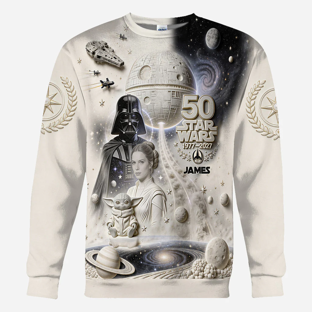 Personalized Star Wars All Over Shirt Custom Name Gift for Movie Fans AOP Shirt GradoCreations
