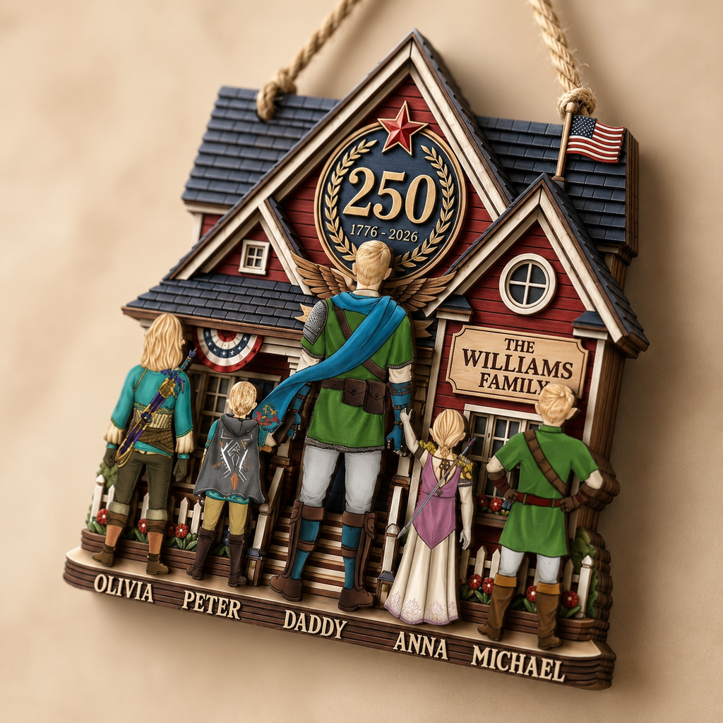 Personalized Wood Sign 250 Years of America Gift for Dad