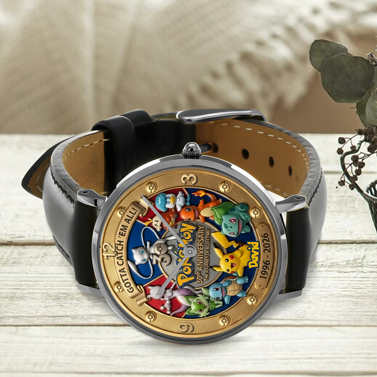 Personalized Gotta Catch 'Em All Watch Gift for Movie Fans