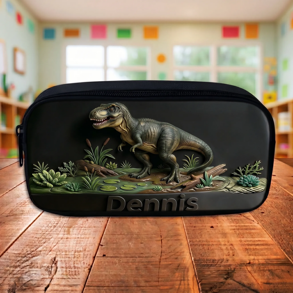 Personalized T Rex Dinosaur Backpack Set for Kids - Back to School Gift