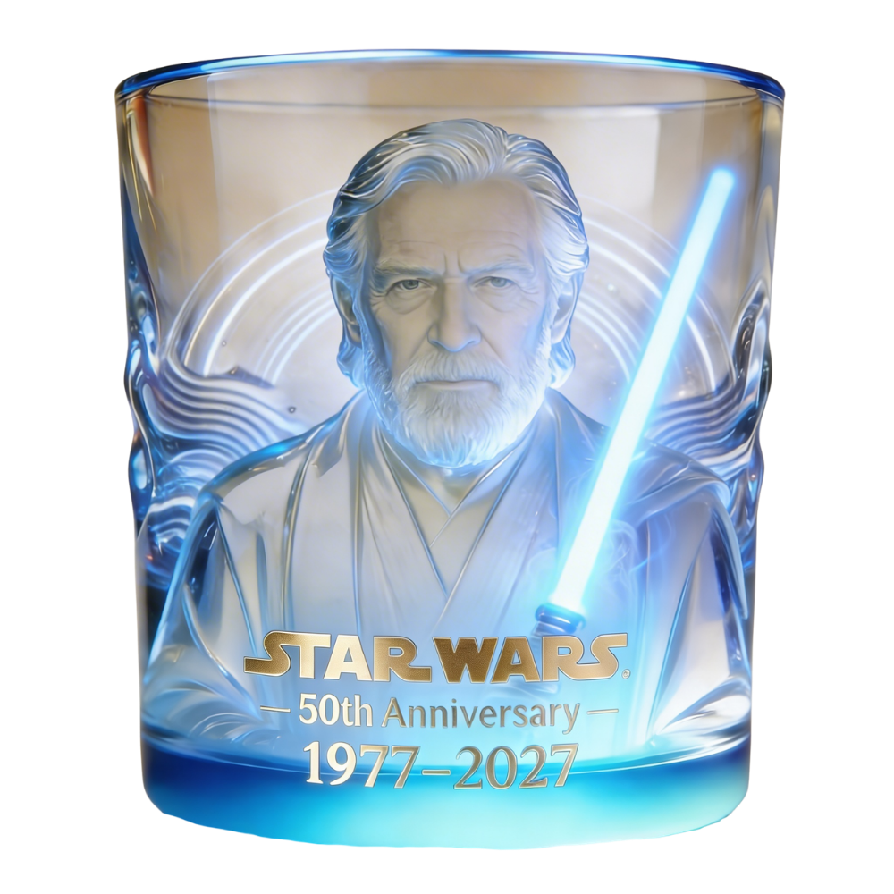 Personalized Whiskey Glass 50th Anniversary Star Wars Gift for Movie Fans