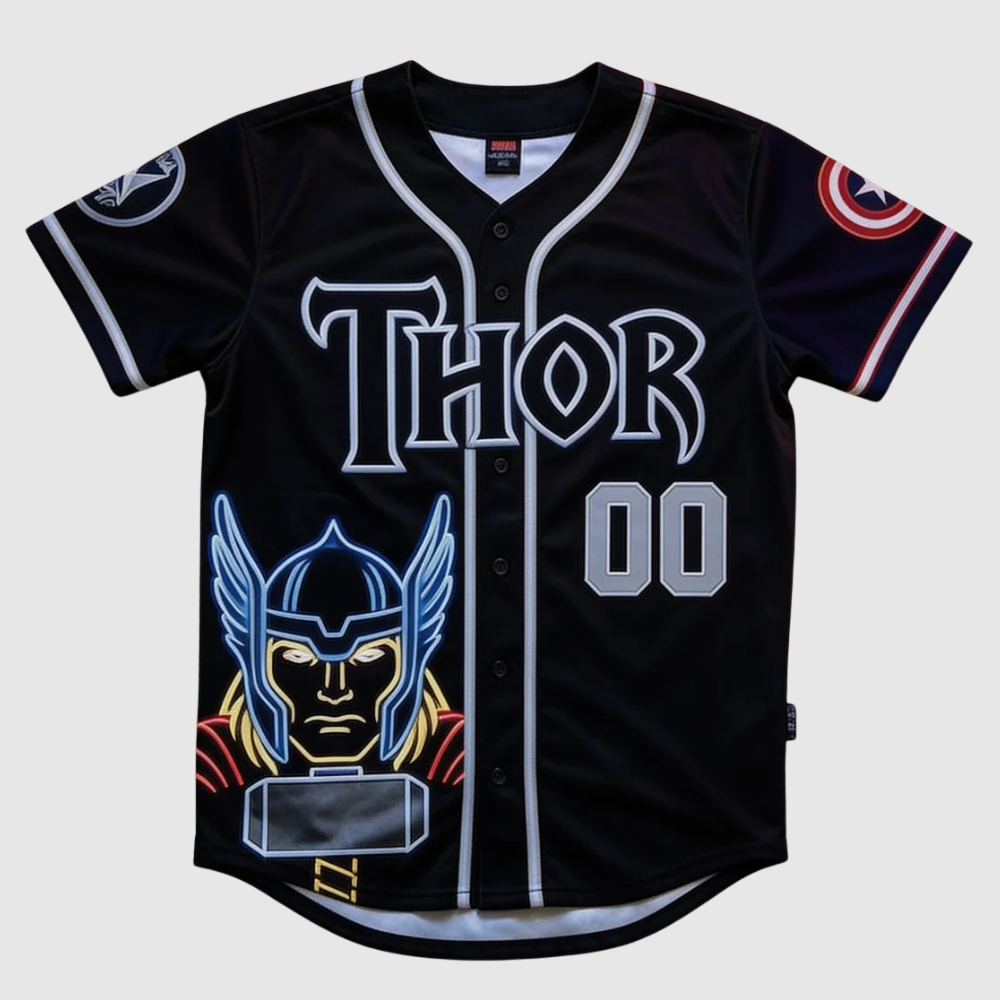 Personalized Comic Characters Baseball Jersey Gift for Movie Fans Baseball Jersey GradoCreations