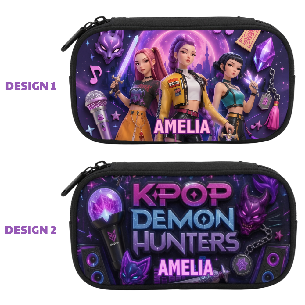 Personalized Cartoon Backpack Set for Girls with Lunch Bag, Pencil Case & Water Bottle - Back to School Gift School Bag+ GradoCreations