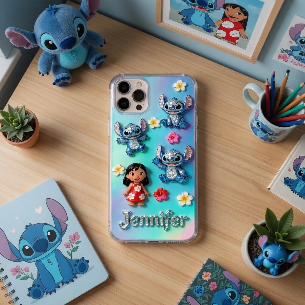 Personalized Ohana Means Family Phone Case Gift for Movie Fans