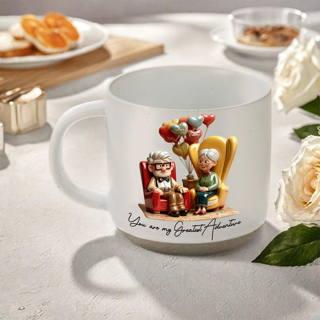 Personalized Pottery Mug You Are My Greatest Adventure Gift for Couples