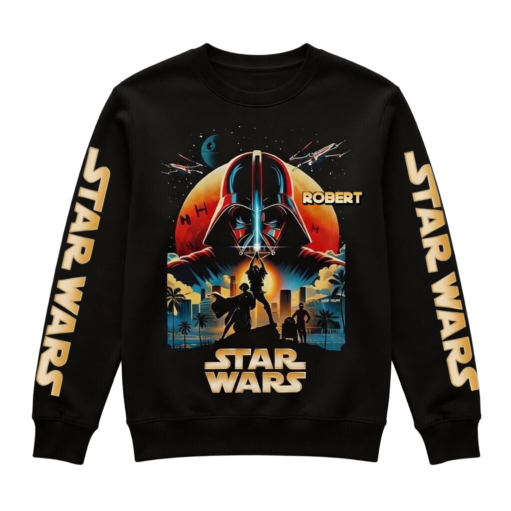 Personalized Happy Star Wars Day All Over Shirt Gift for Movie Fans