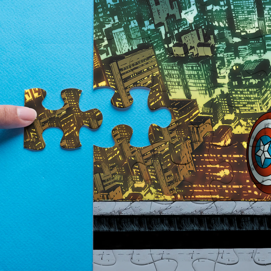 Personalized Superhero Puzzle Best Dad Ever with Kids Gift
