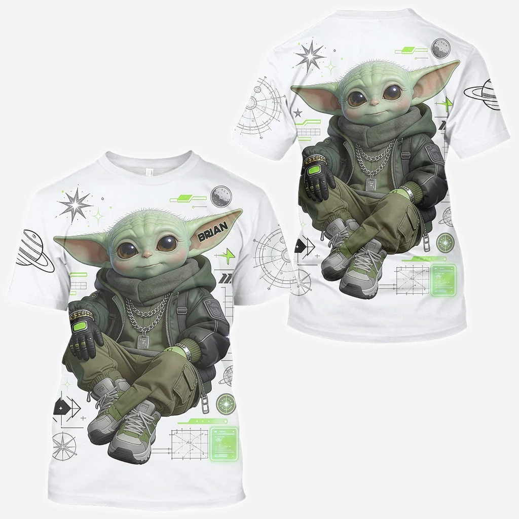 Personalized Cool Green Alien All Over Print Shirt Gift for Movie Fans AOP Shirt GradoCreations