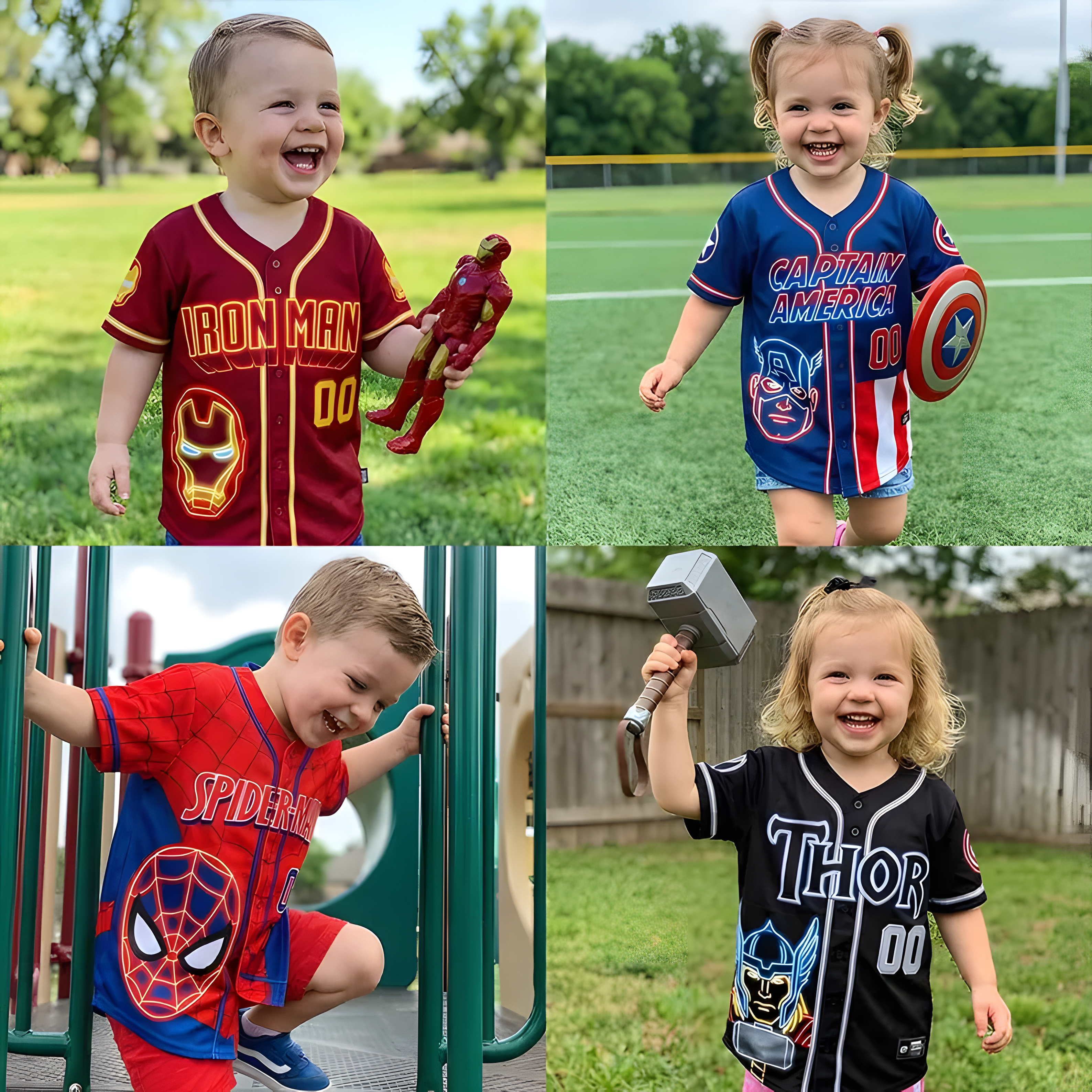 Personalized Comic Characters Baseball Jersey Gift for Movie Fans Baseball Jersey GradoCreations