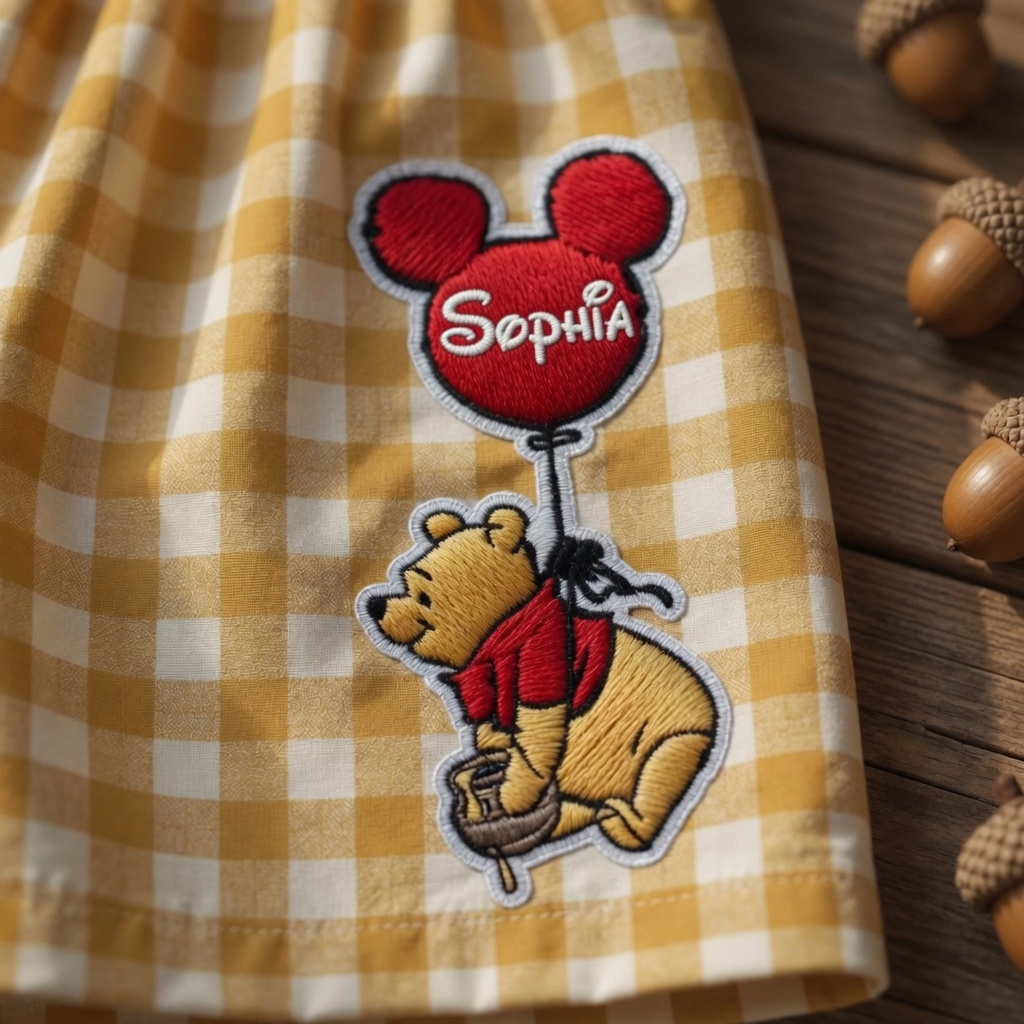 Personalized Gingham Shorts with Embroidery Gift for Her