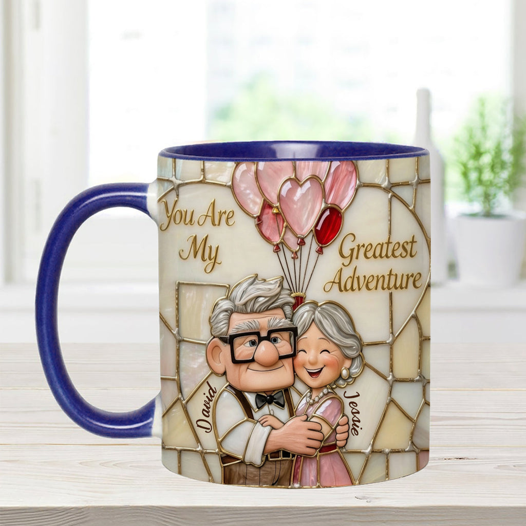 Personalized Accent Mug You Are My Greatest Adventure Gift for Couples