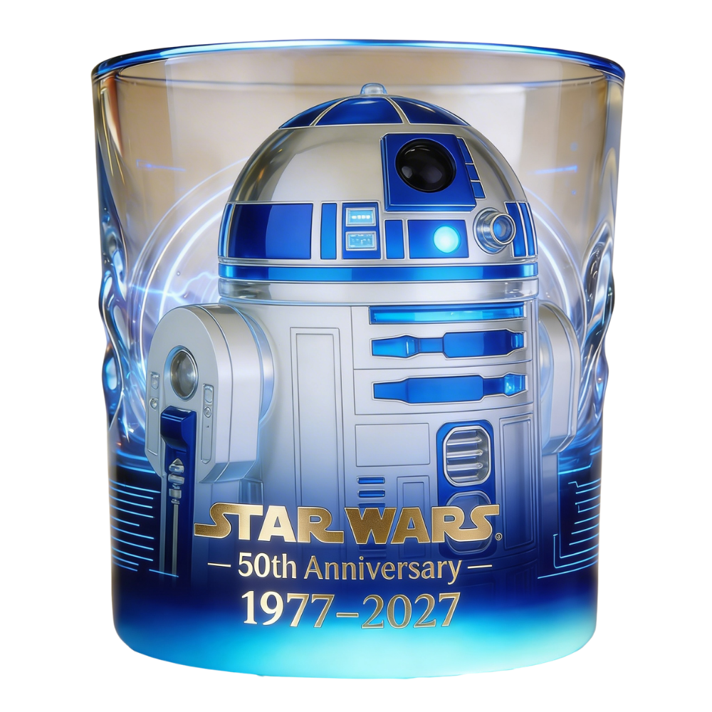 Personalized Whiskey Glass 50th Anniversary Star Wars Gift for Movie Fans