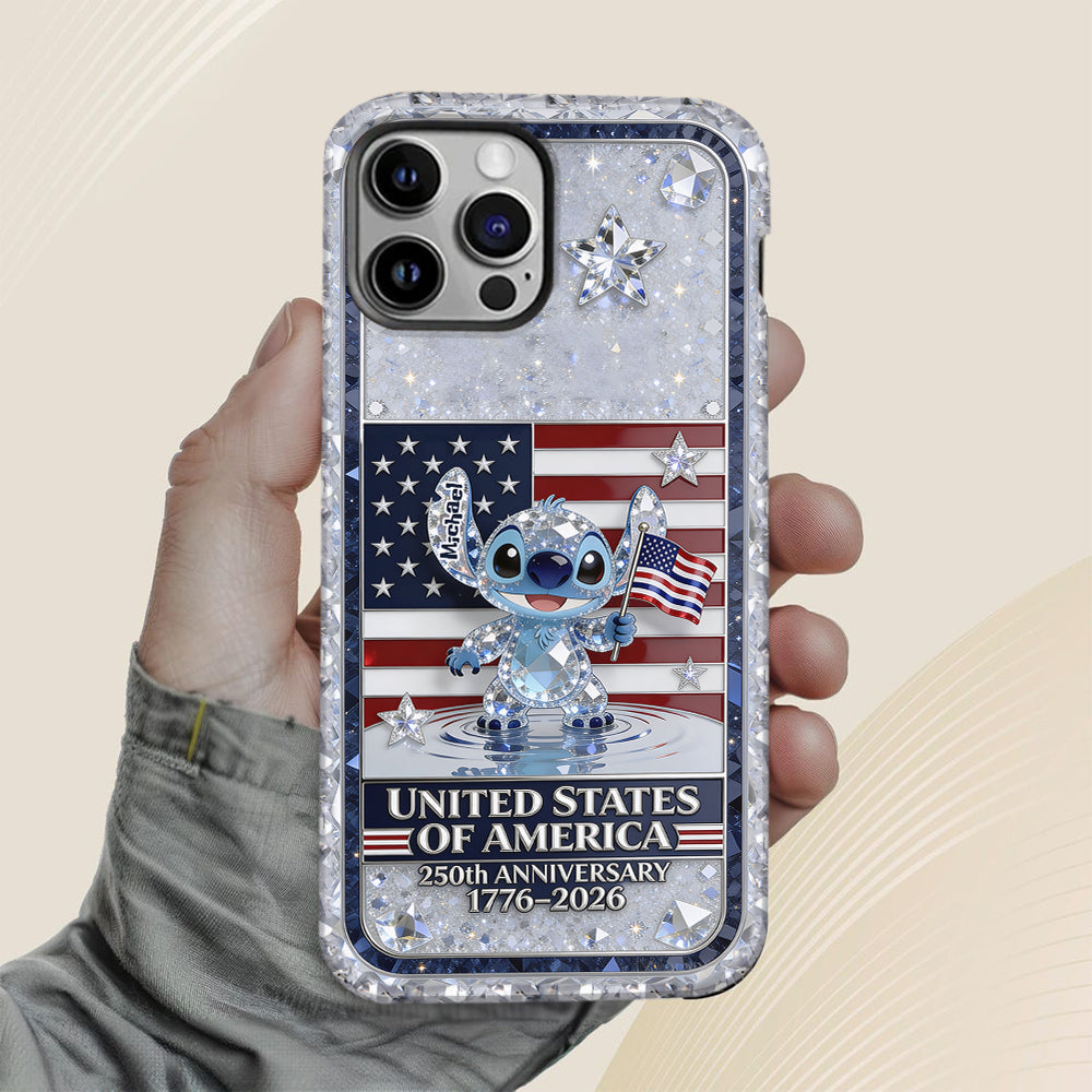 Personalized 250th Anniversary USA Phone Case Gift for Movie Fans