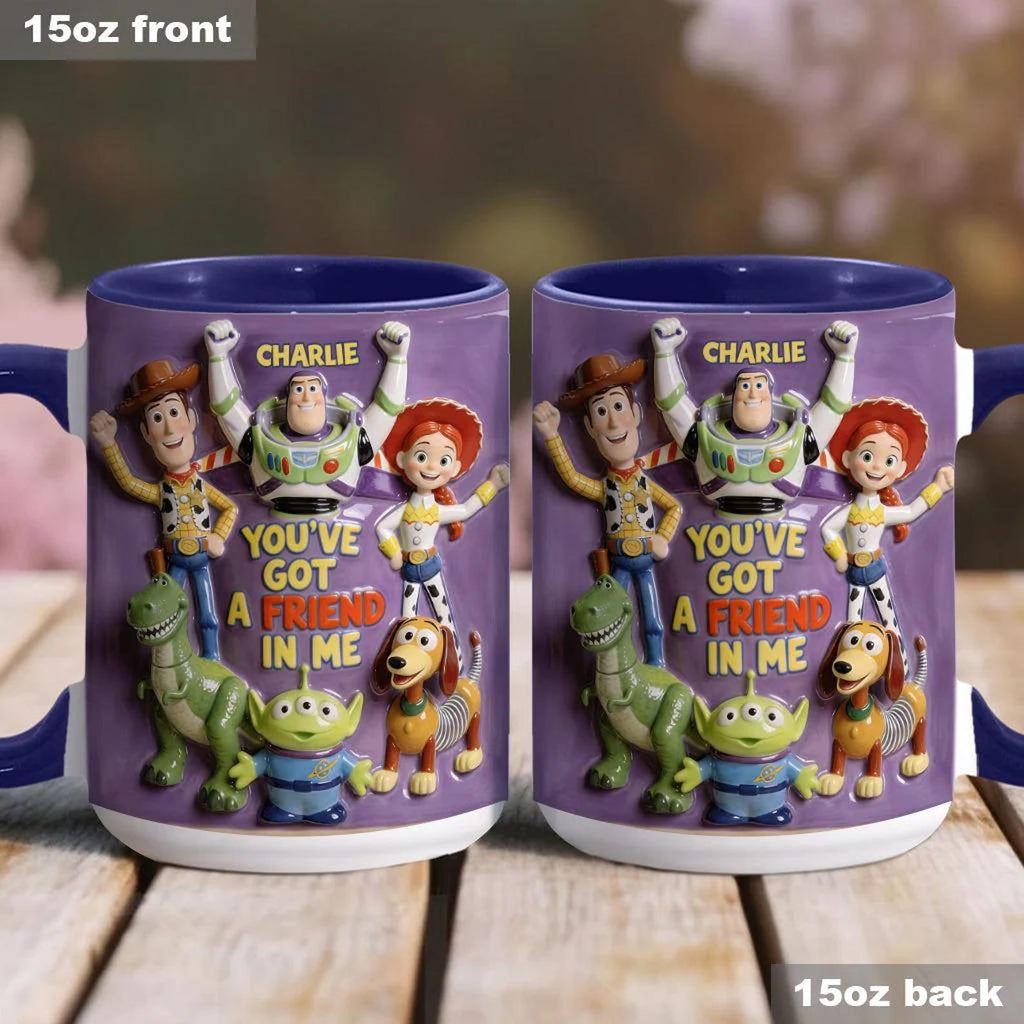 Personalized Toy Story Accent Mug with Custom Name Gift for Kids