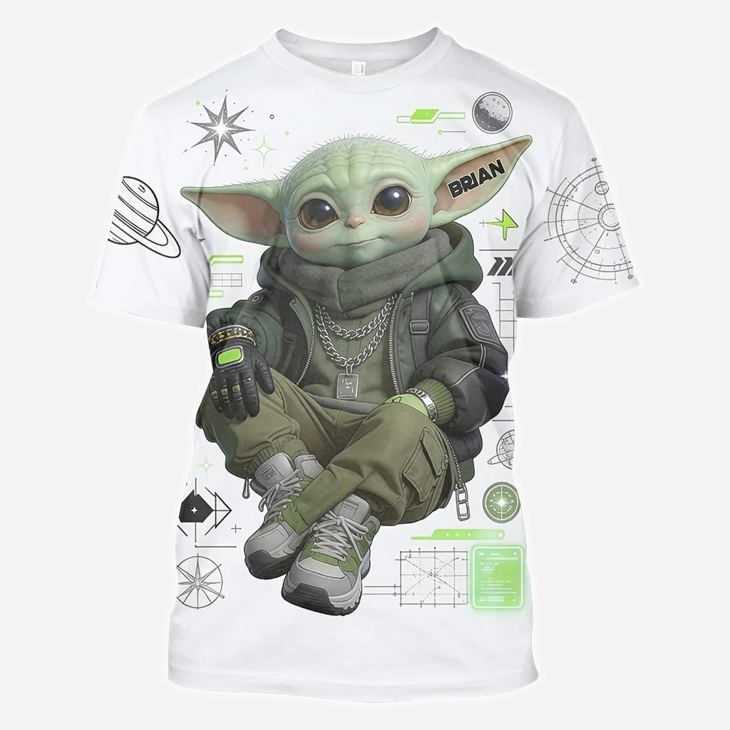 Personalized Cool Green Alien All Over Print Shirt Gift for Movie Fans AOP Shirt GradoCreations