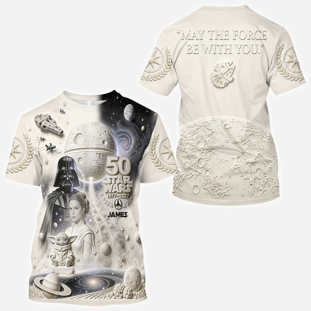 Personalized Star Wars All Over Shirt Custom Name Gift for Movie Fans AOP Shirt GradoCreations