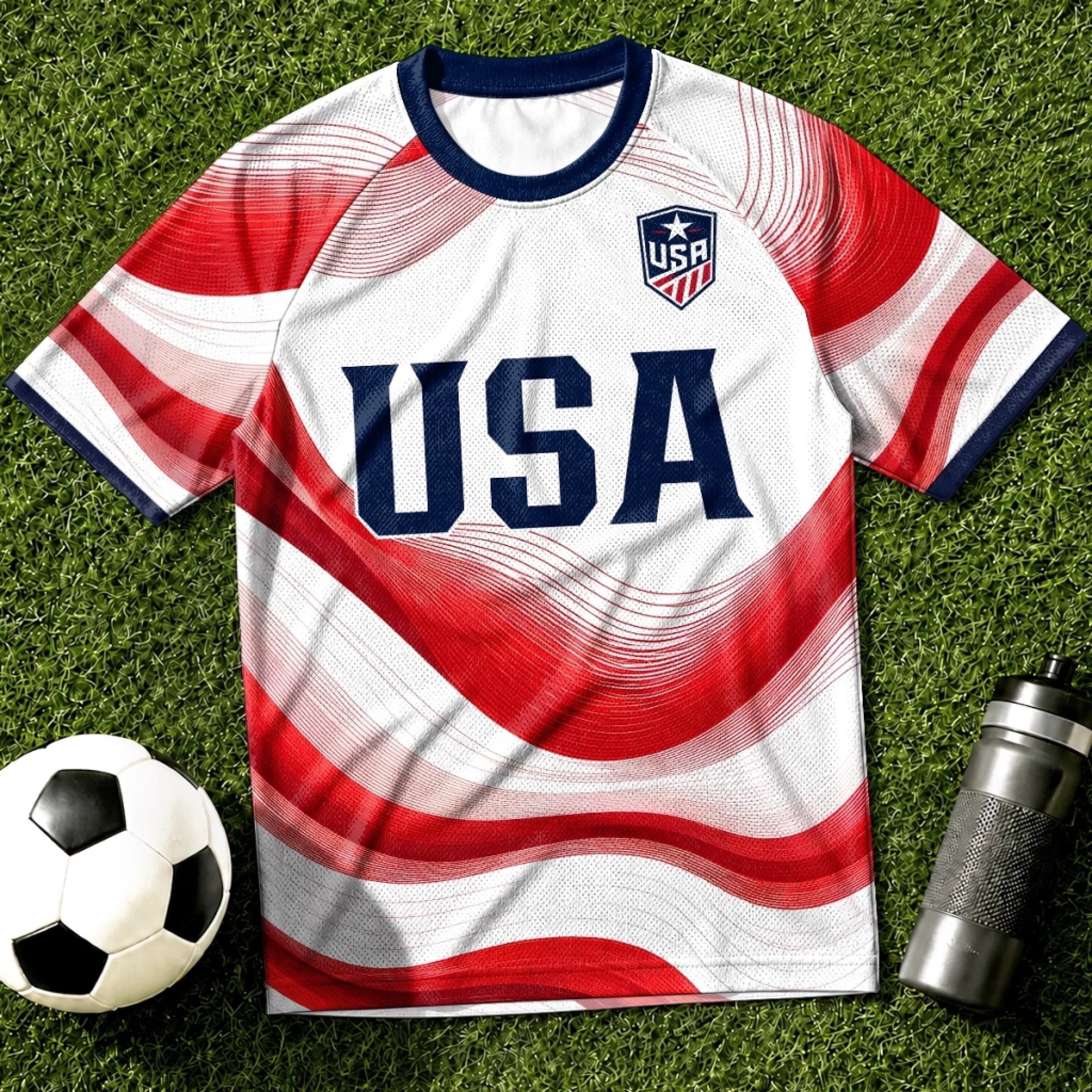Personalized USA Soccer Jersey Custom Name Gift for Football Lovers