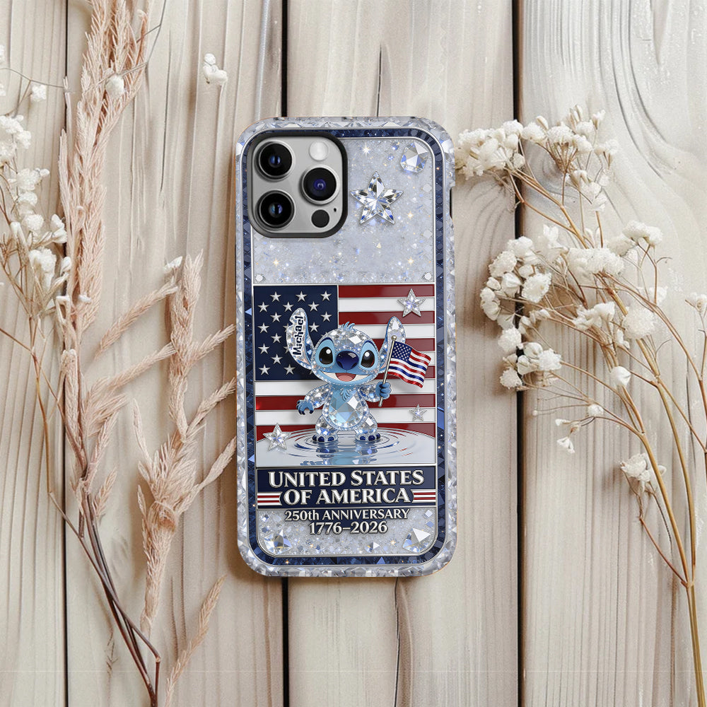 Personalized 250th Anniversary USA Phone Case Gift for Movie Fans