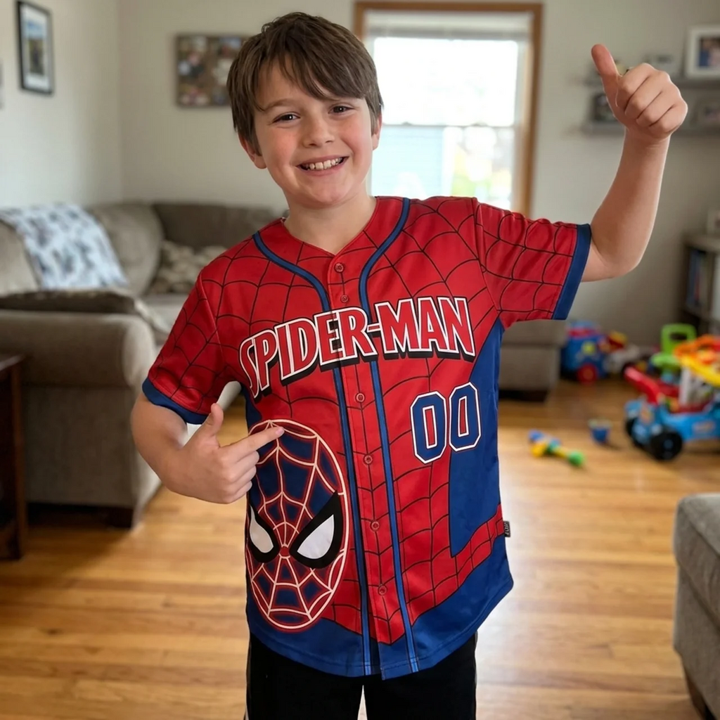 Personalized Comic Characters Baseball Jersey Gift for Movie Fans Baseball Jersey GradoCreations