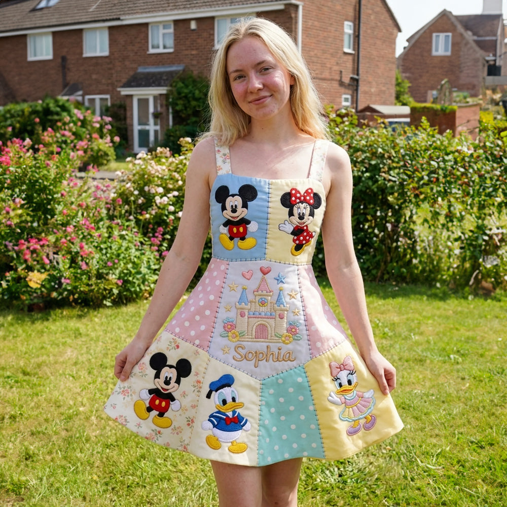 Personalized Magic Mouse Skater Dress for Movie Fans Gift for Her
