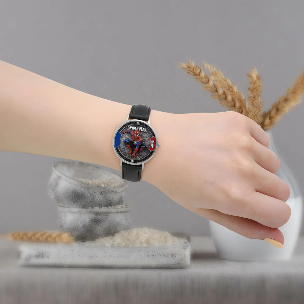 Personalized Spider-Man Hand Watch Custom Gift for Him