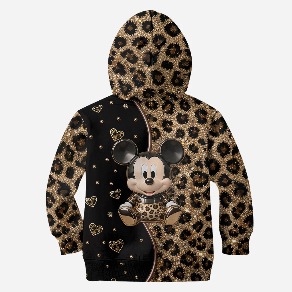 Personalized Leopard Hoodie and Leggings Set for Her - Magic Mouse Gift Hoodie Set GradoCreations