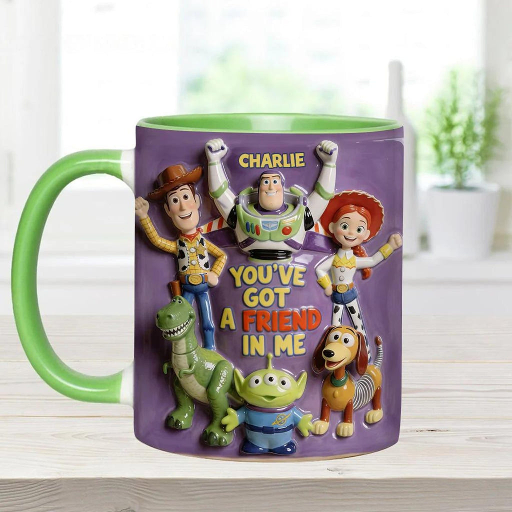 Personalized Toy Story Accent Mug with Custom Name Gift for Kids