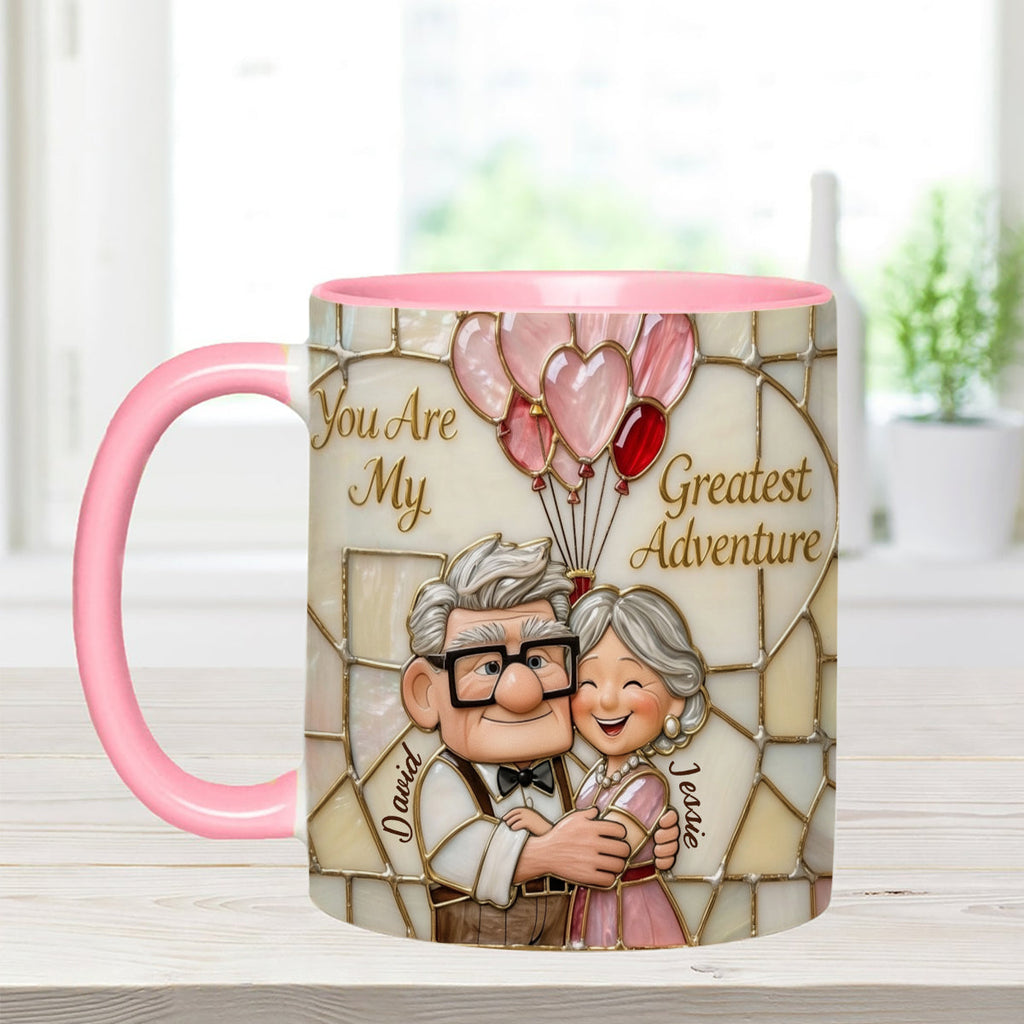 Personalized Accent Mug You Are My Greatest Adventure Gift for Couples