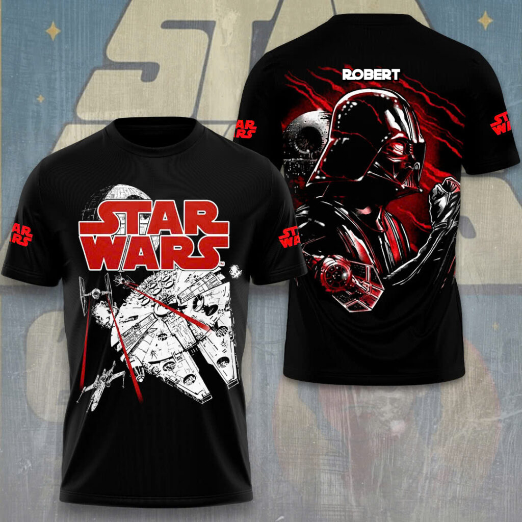 Personalized Dark Side AOP Shirt Custom Name Gift for Movie Fans