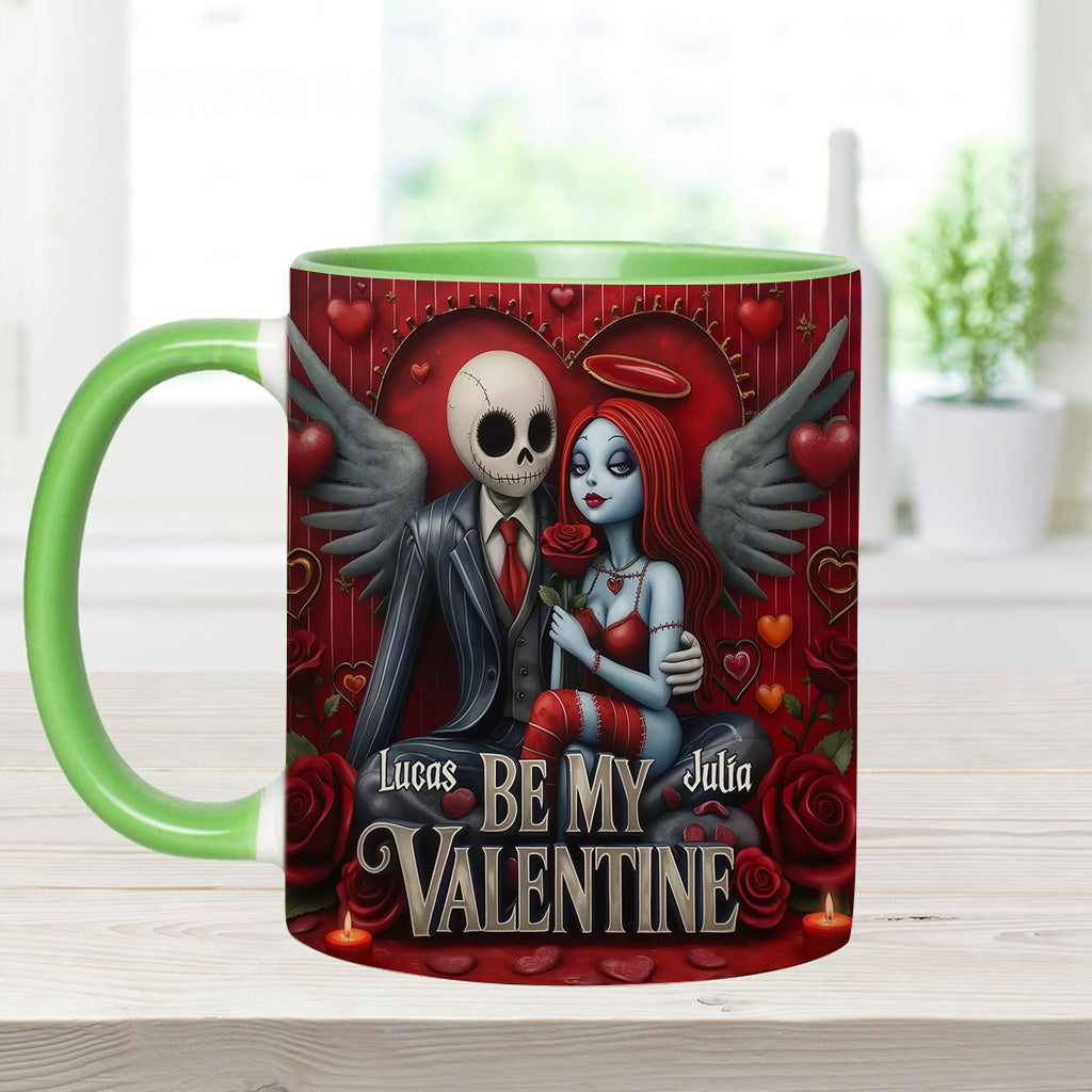 Personalized Spooky Be My Valentine Mug for Couples - Unique Gift Idea