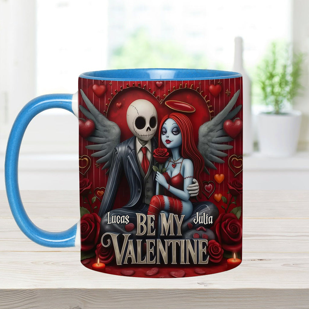 Personalized Spooky Be My Valentine Mug for Couples - Unique Gift Idea