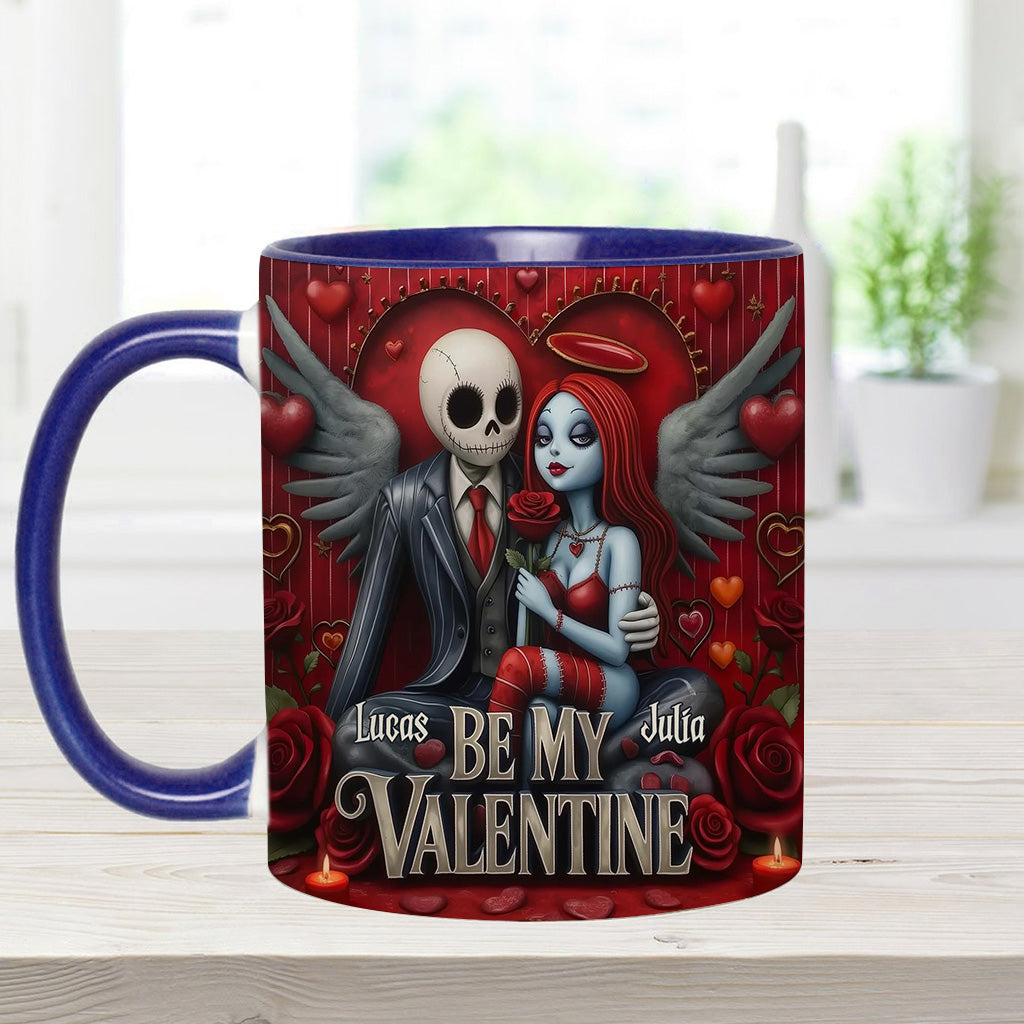 Personalized Spooky Be My Valentine Mug for Couples - Unique Gift Idea