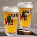 Personalized Superhero Beer Glass Best Dad Ever Gift for Him Beer Glass GradoCreations