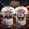 Personalized USA Anniversary Baseball Jersey for Adults & Kids – Gift for Patriots