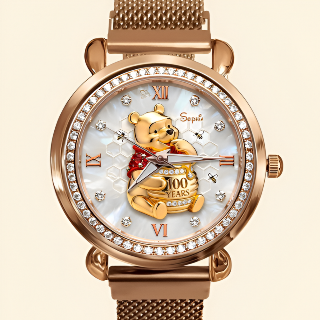 Personalized Winnie the Pooh Women's Watch 100th Anniversary Gift for Her