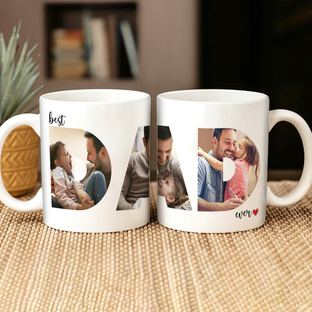 Personalized Photo Mug Custom Gift for Dad | Father's Day HN590 - mug GradoCreations