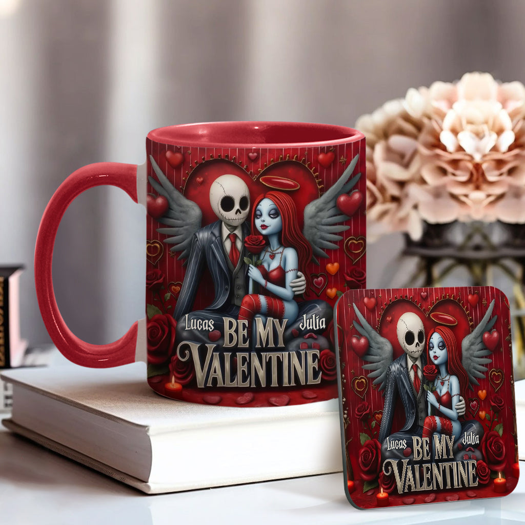 Personalized Spooky Be My Valentine Mug for Couples - Unique Gift Idea