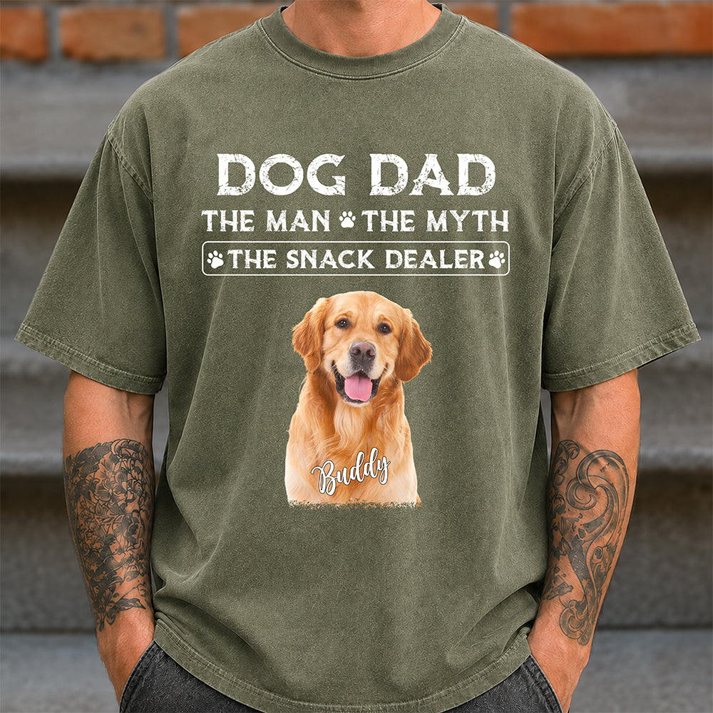 Personalized Dog Dad Comfort Shirt The Snack Dealer Gift Comfort Shirt GradoCreations
