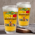Personalized Beer Glass Gift for Dad with Custom Design Beer Glass GradoCreations