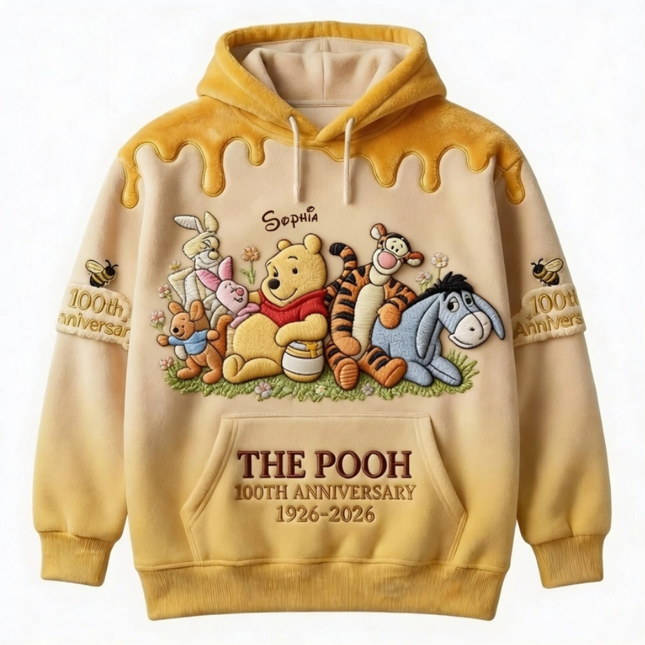 Personalized All Over Print Winnie the Pooh Shirt for Movie Fans