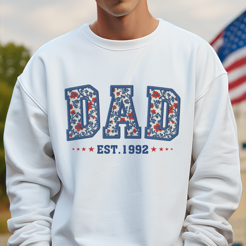 Personalized Floral Family Established Year T-Shirt for Mom & Dad HN590 - Tshirt GradoCreations