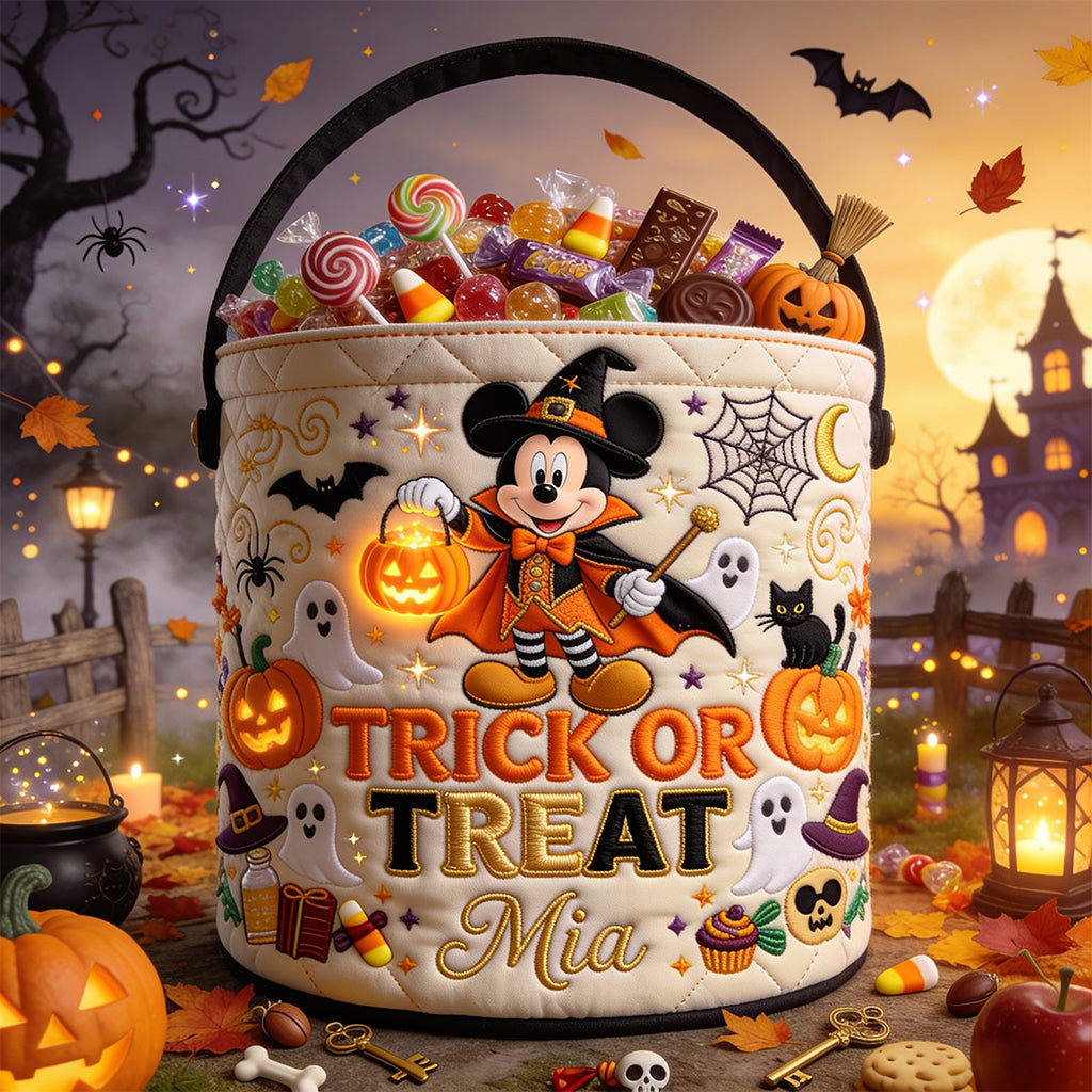 Personalized Halloween Basket Trick or Treat Gift for Kids Basket GradoCreations