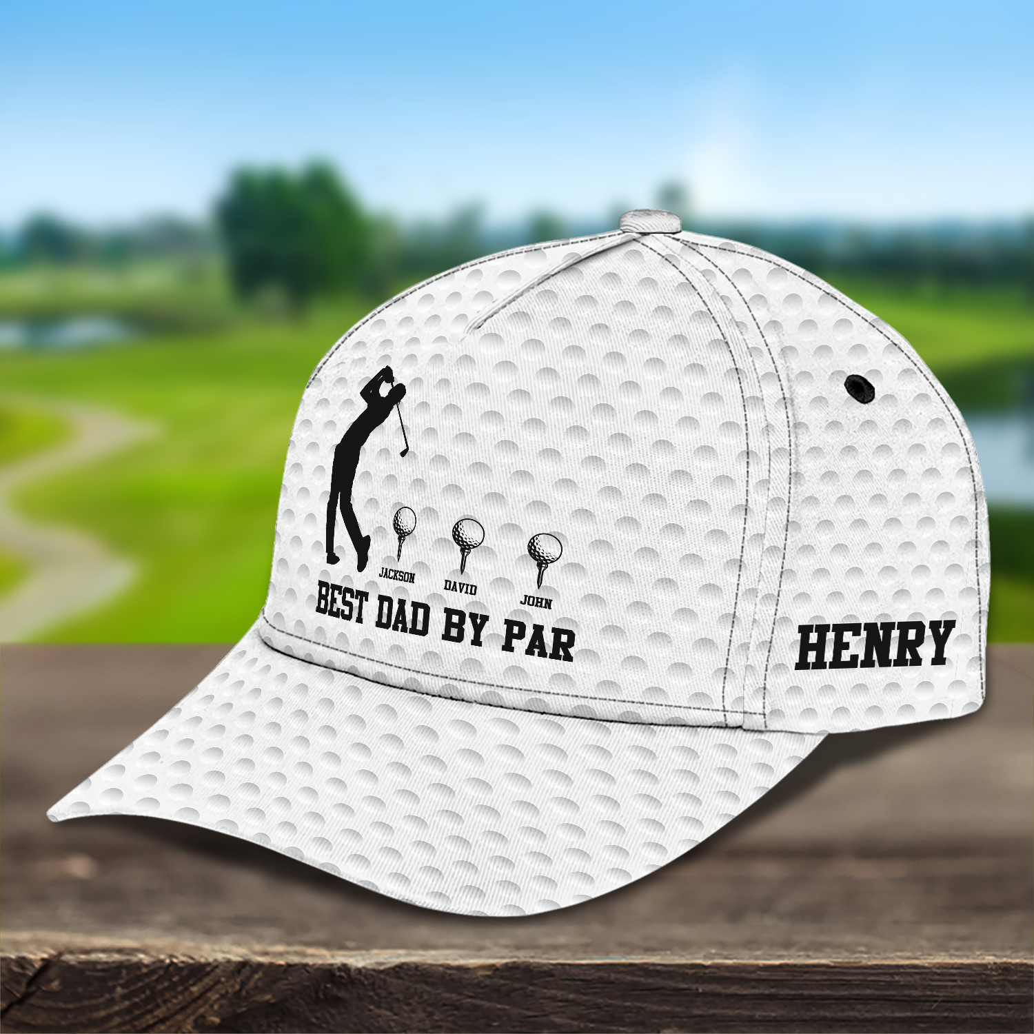 Personalized Golf Cap Best Dad Gift Custom Name for Father's Day HN590 - AOP Cap GradoCreations