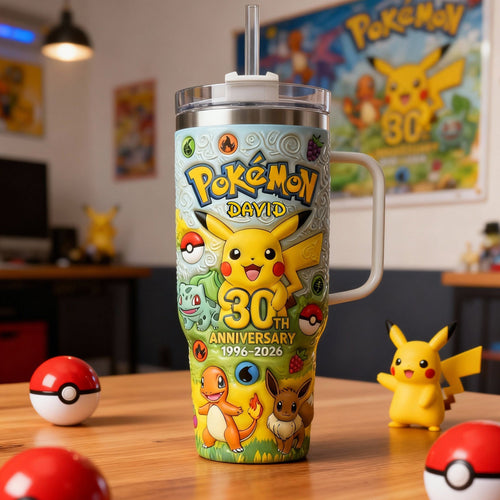 Personalized 30oz Anniversary Tumbler with 3D Print for Fans Tumbler GradoCreations