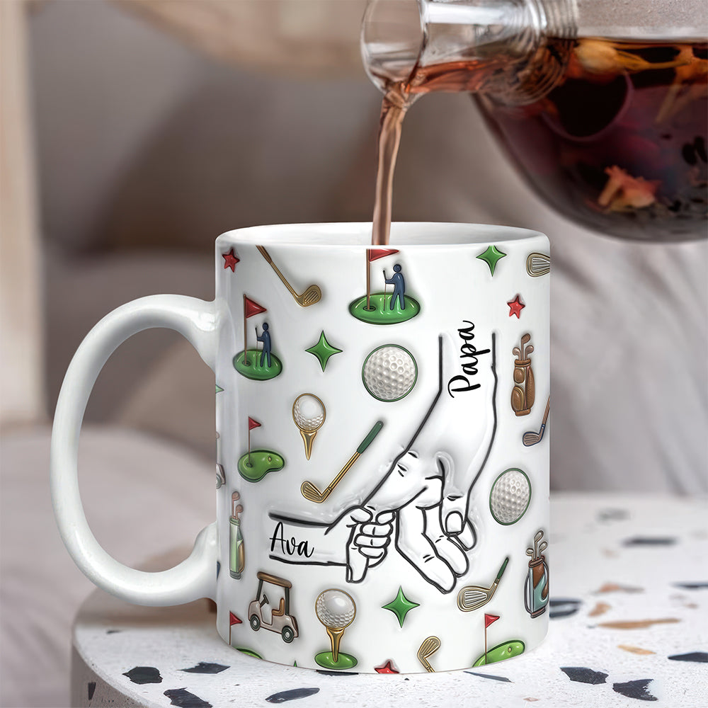 Personalized 3D Mug Custom Kids Names Gift for Dad HN590 - 3D Mug GradoCreations