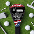 Personalized Golf Club Head Cover USA 250th Birthday Gift for Dad HN590 - Golf Club Head Cover GradoCreations